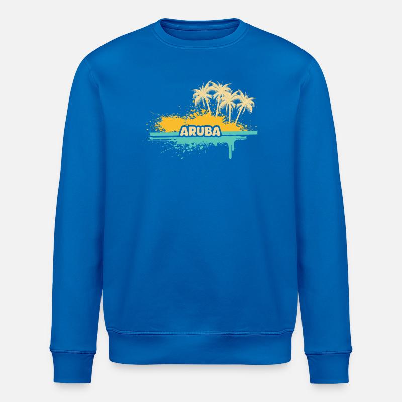 Aruba als Palmen - Stanley/Stella Unisex Bio-Sweatshirt ROLLER - Königsblau
