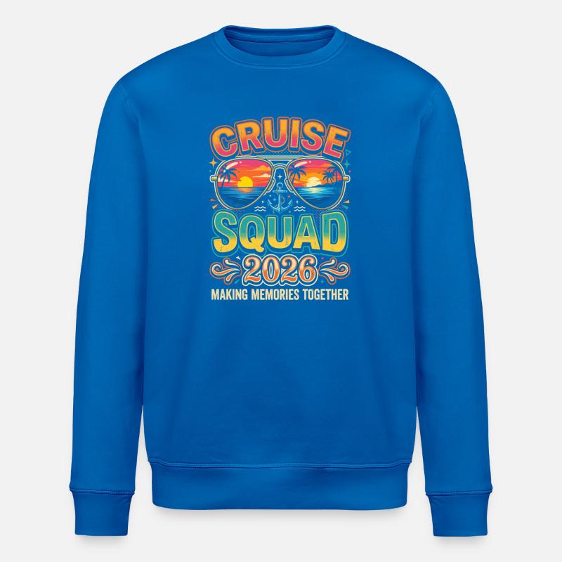 Équipe de croisière 2026 Sunset - Sweat bio ROLLER Stanley/Stella Unisexe - bleu roi