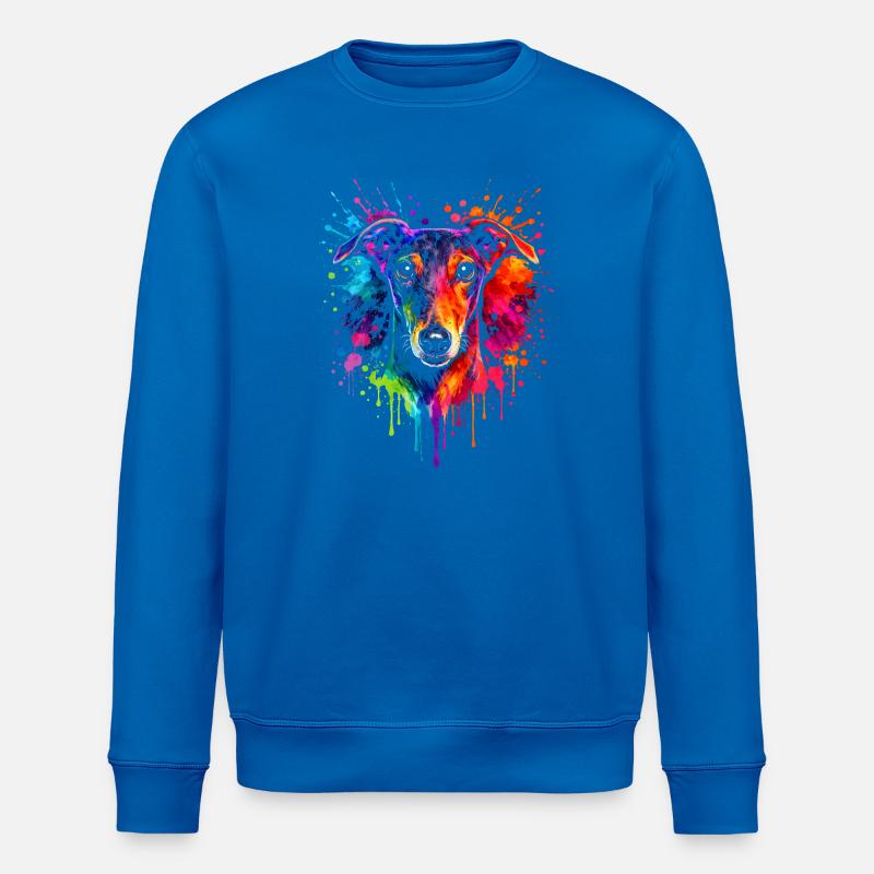 Lévrier | Greyhound Pop Art - Sweat bio ROLLER Stanley/Stella Unisexe - bleu roi