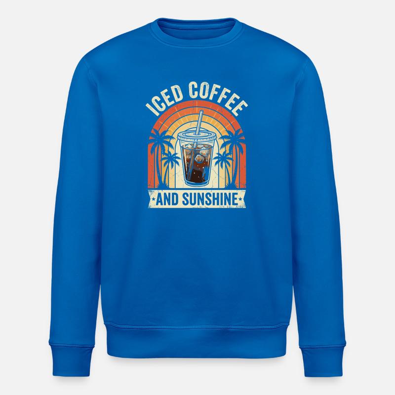 Eiskaffee und Sonnenschein - Stanley/Stella Unisex Bio-Sweatshirt ROLLER - Königsblau