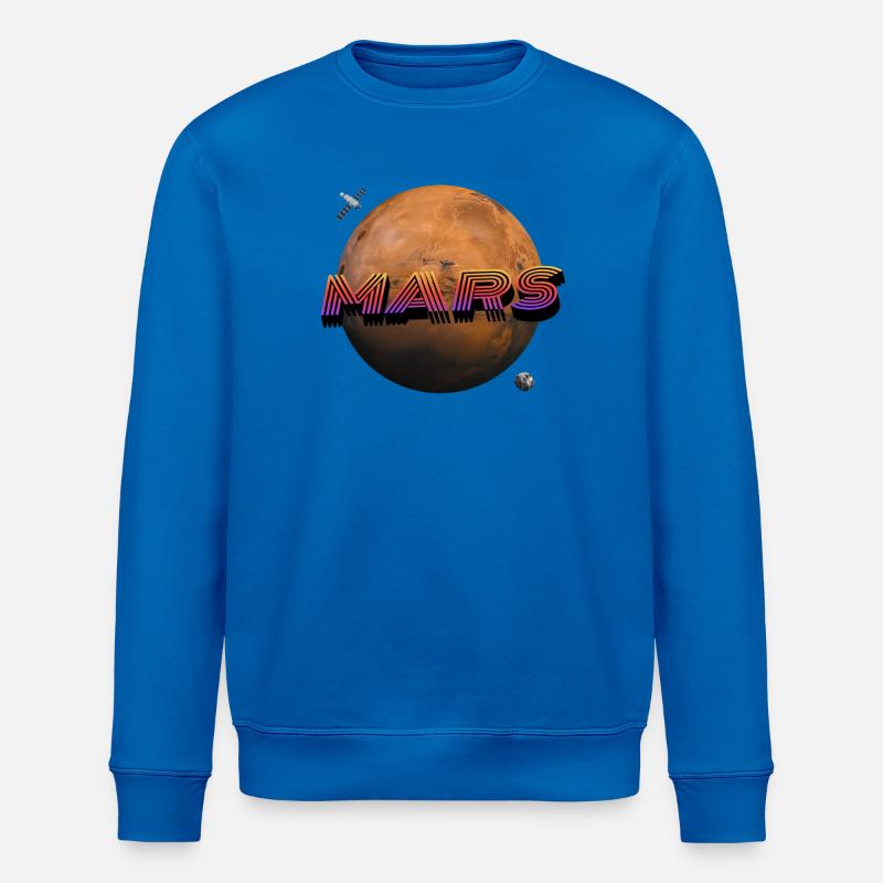 Mars - Outer Space Series - Stanley/Stella ROLLER Unisex Organic Sweatshirt - royal blue