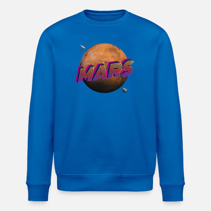 Mars - Outer Space Series - Stanley/Stella ROLLER Unisex Organic Sweatshirt - royal blue