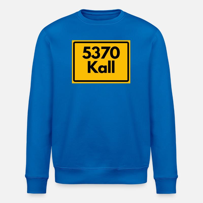 ANCIEN CODE POSTAL RETRO 5370 KALL - Sweat bio ROLLER Stanley/Stella Unisexe - bleu roi