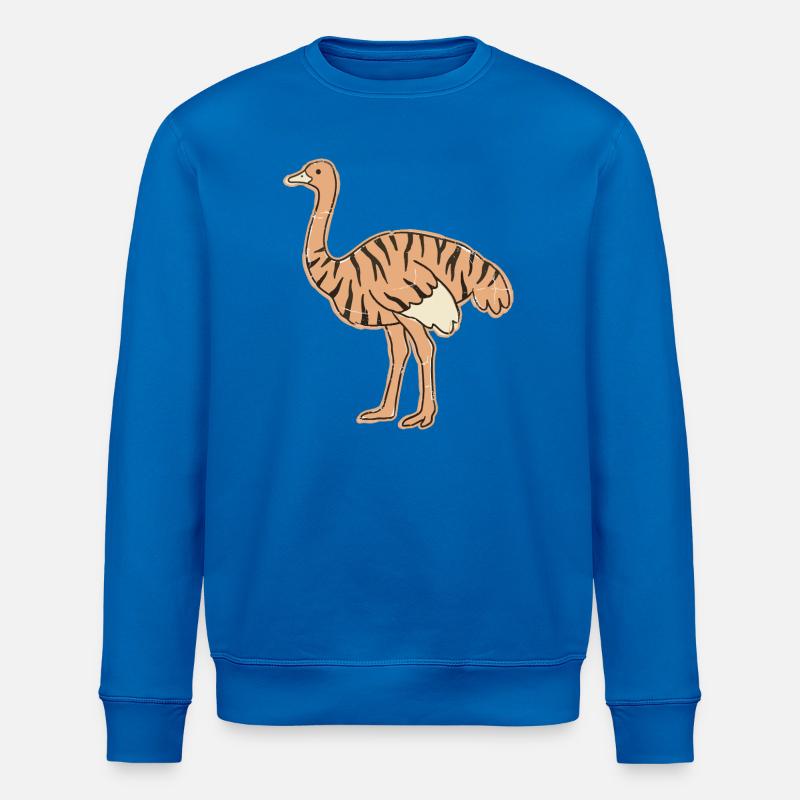 Austria Range Cartoon-Streifen getigert - Stanley/Stella Unisex Bio-Sweatshirt ROLLER - Königsblau
