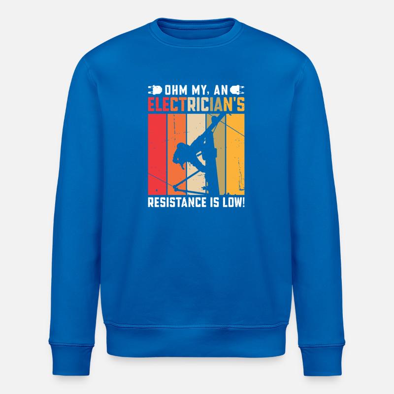 Electrician, Electronics Technician, Electrician - Stanley/Stella ROLLER Unisex Organic Sweatshirt - royal blue