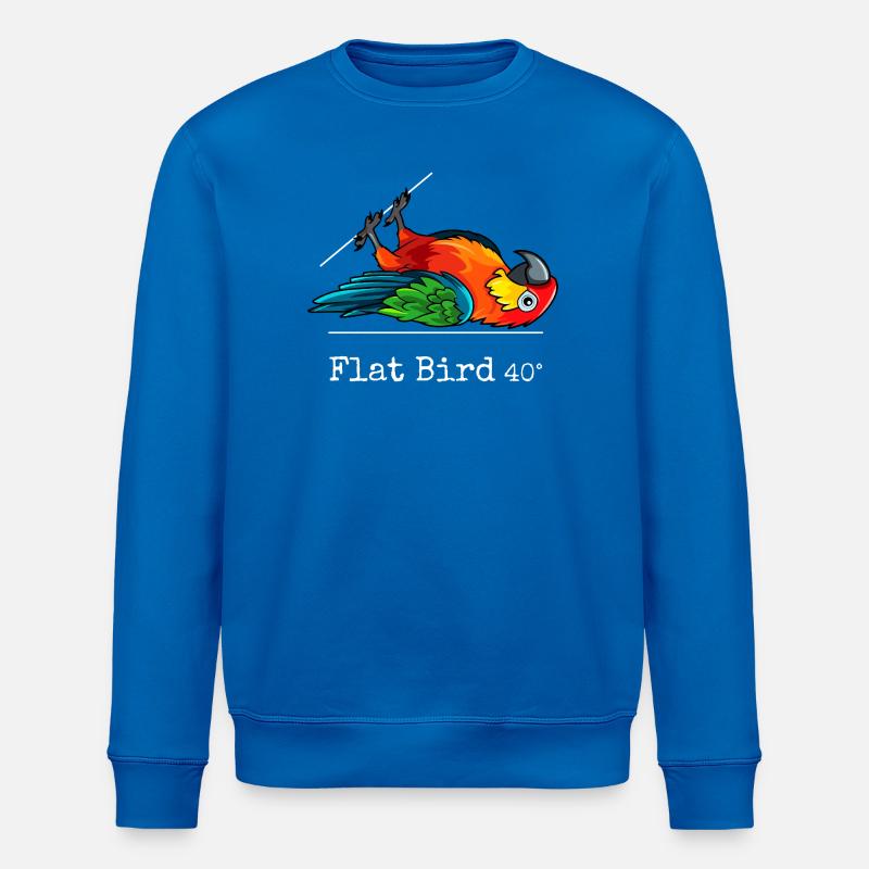 Flat Bird at 40 degrees - Stanley/Stella Unisex Bio-Sweatshirt ROLLER - Königsblau