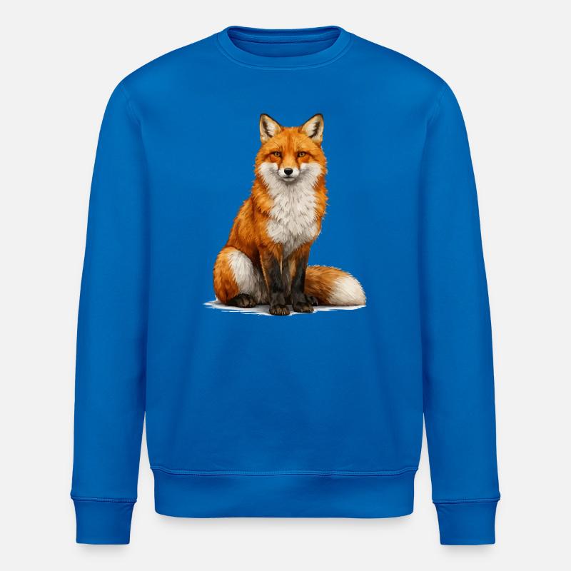 Fox - Stanley/Stella ROLLER Unisex Organic Sweatshirt - royal blue