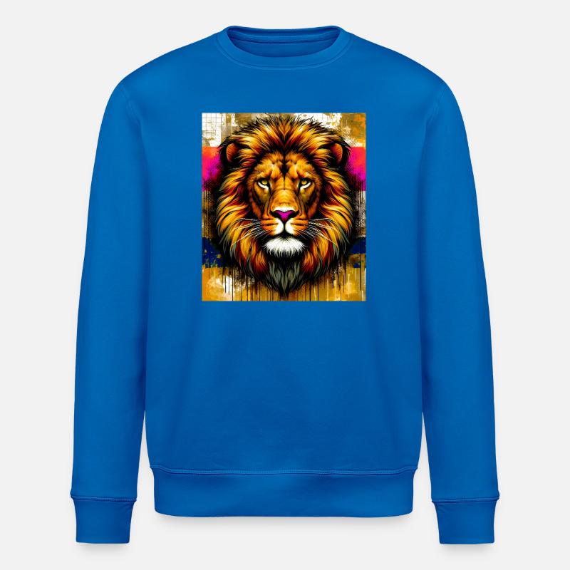Löwe - Stanley/Stella Unisex Bio-Sweatshirt ROLLER - Königsblau