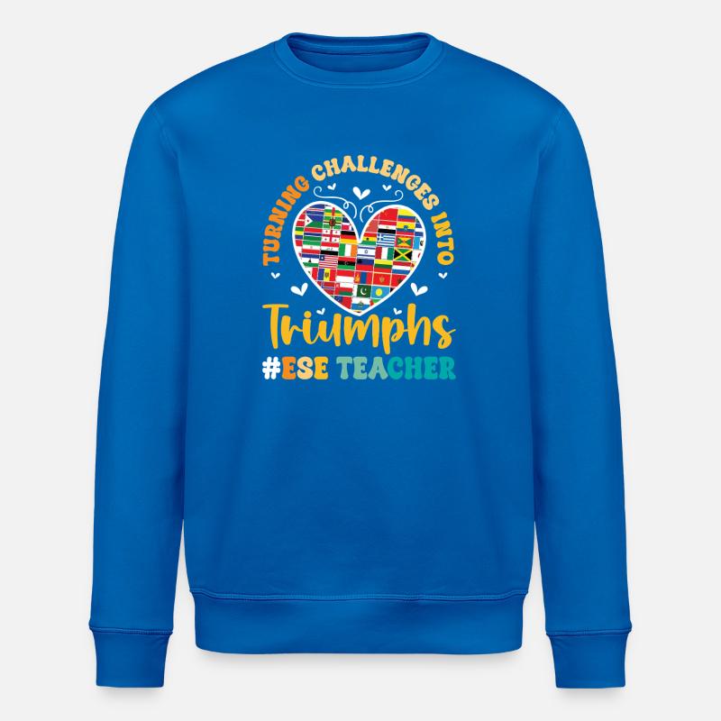 Cadeaux pour les enseignants ESE - Sweat bio ROLLER Stanley/Stella Unisexe - bleu roi