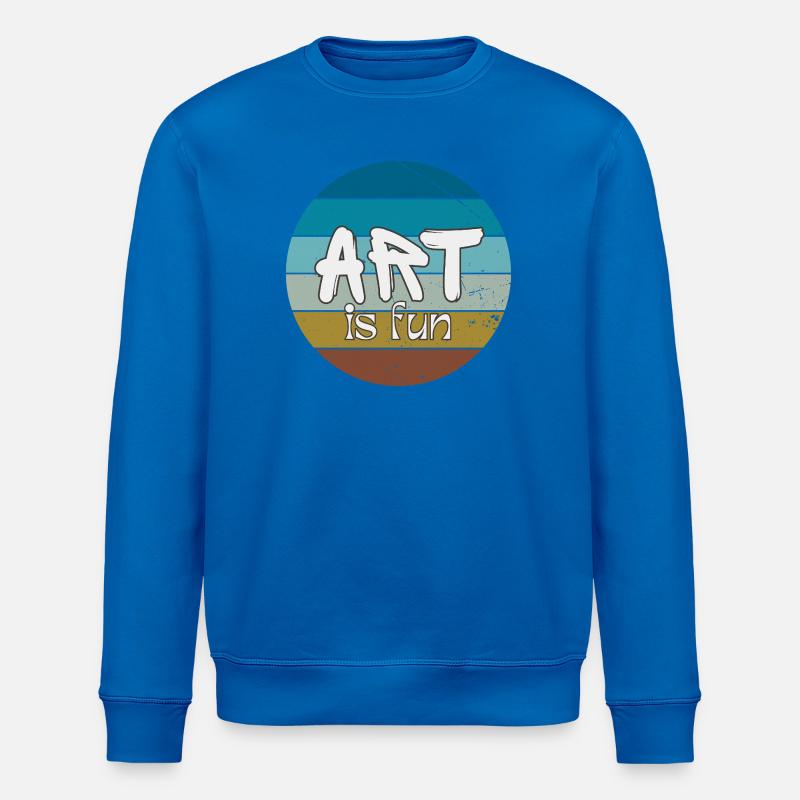 Retro Art – Art ist Fun - Stanley/Stella Unisex Bio-Sweatshirt ROLLER - Königsblau