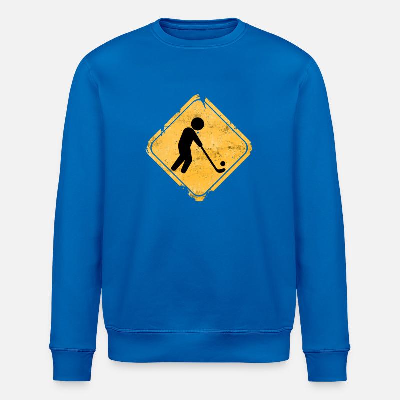 Rustik Sign Hockeysilhouette - Stanley/Stella Unisex Bio-Sweatshirt ROLLER - Königsblau