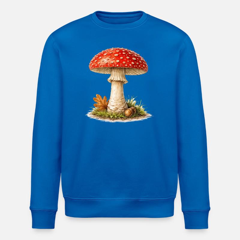 Toadstool Autumn Dream - Stanley/Stella ROLLER Unisex Organic Sweatshirt - royal blue