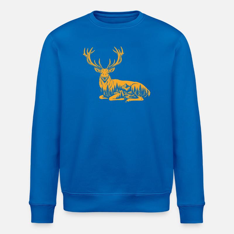 Hirsch - Stanley/Stella Unisex Bio-Sweatshirt ROLLER - Königsblau