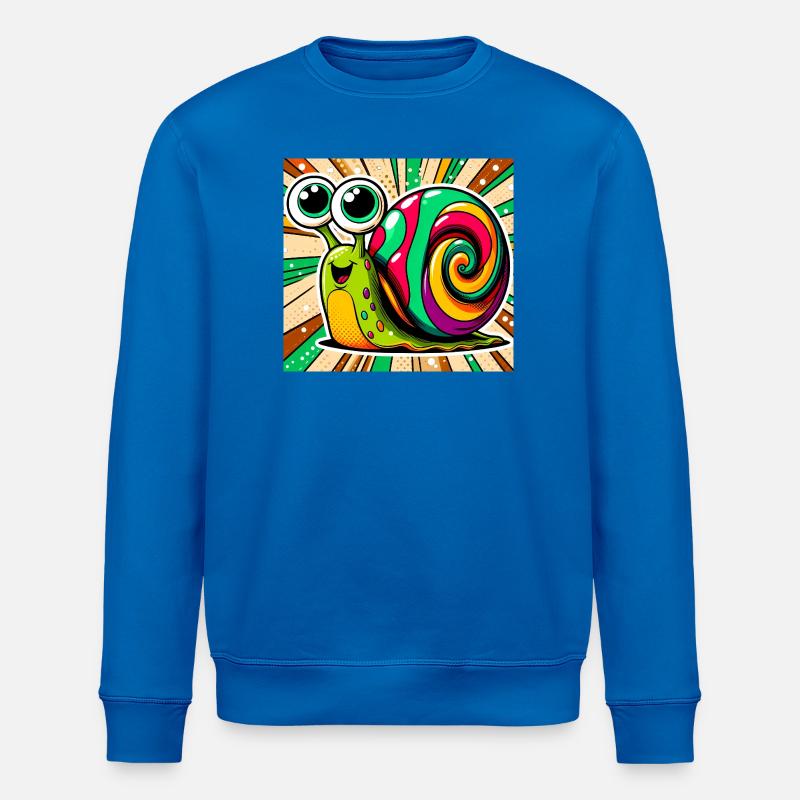 Schnecke - Stanley/Stella Unisex Bio-Sweatshirt ROLLER - Königsblau