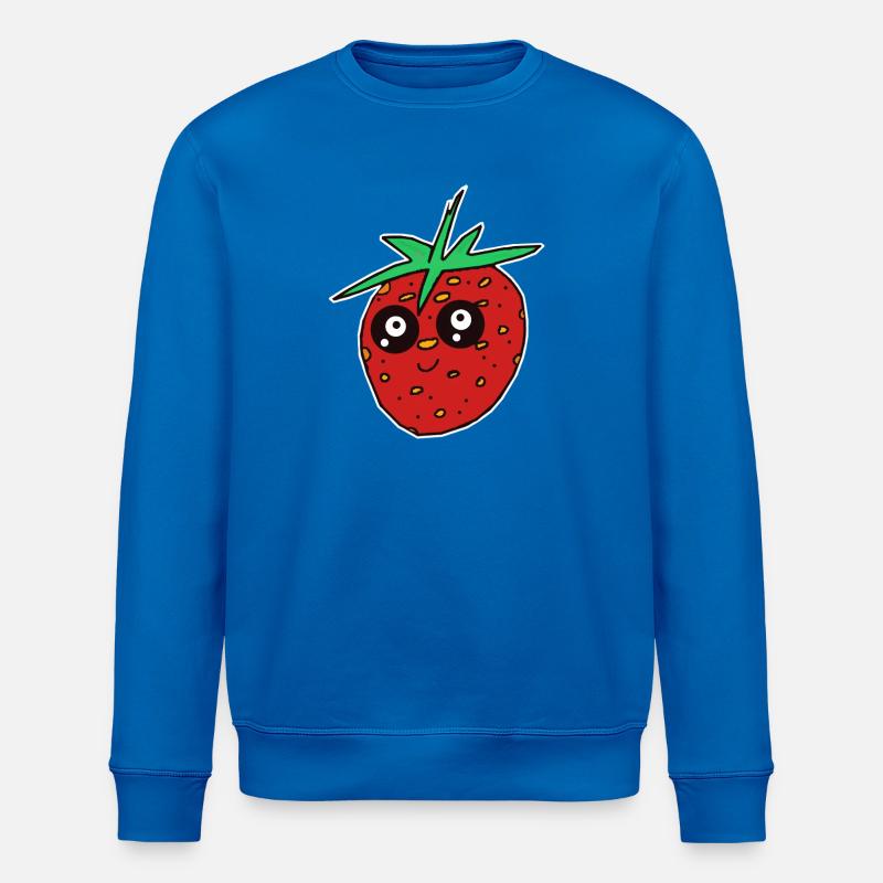 Erdbeere Erdbeeren Frucht Sommer Garten - Stanley/Stella Unisex Bio-Sweatshirt ROLLER - Königsblau