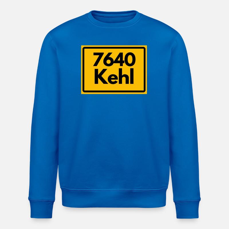 OLD POSTCODE RETRO 7640 KEHL HEIMATSTOLZ - Stanley/Stella ROLLER Unisex Organic Sweatshirt - royal blue