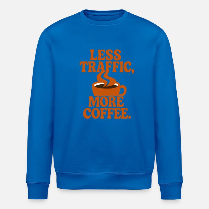 Productivité Caféinée : Zéro Perte de Temps - Stanley/Stella ROLLER Unisex Organic Sweatshirt - royal blue