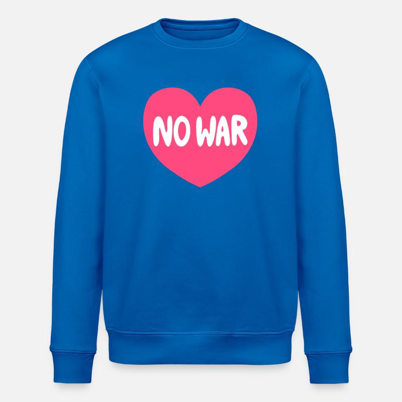 No War Heart Peace Grafik - Stanley/Stella Unisex Bio-Sweatshirt ROLLER - Königsblau