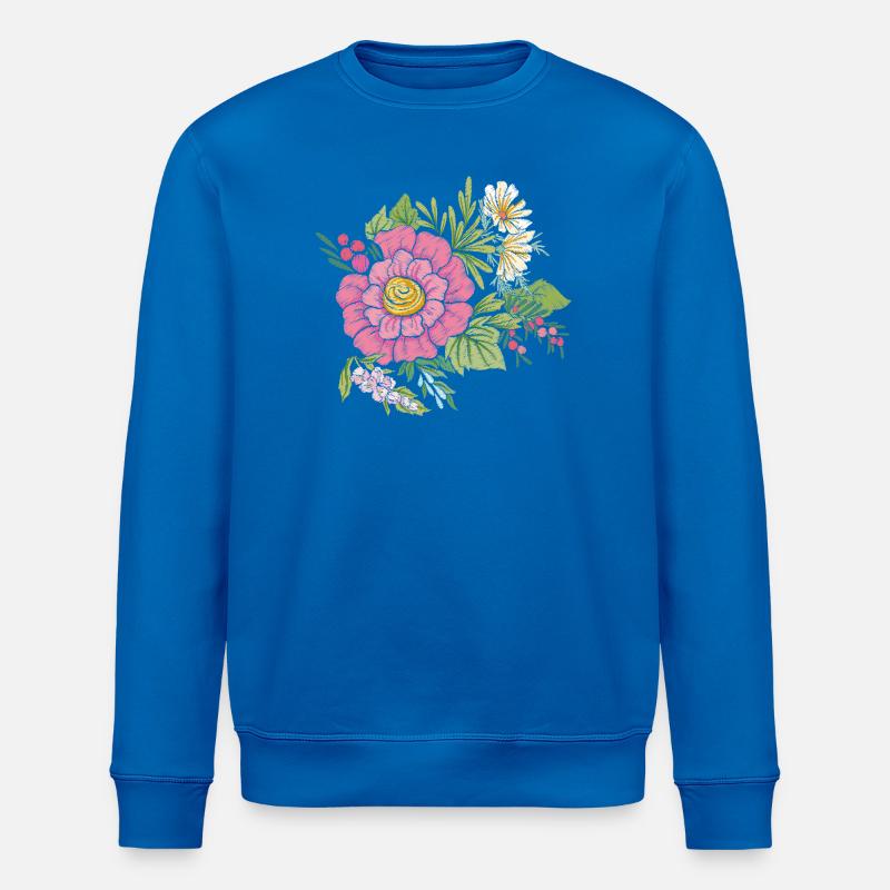 Image de fleur - Sweat bio ROLLER Stanley/Stella Unisexe - bleu roi