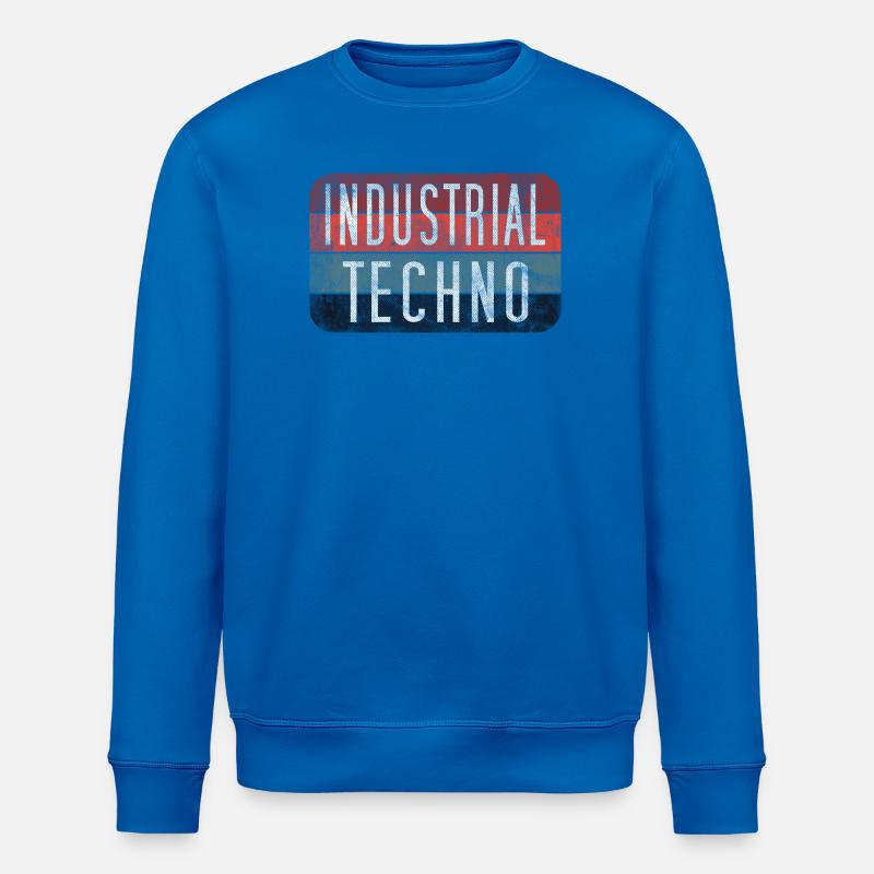 Industrial Techno Retro Gradient - Stanley/Stella Unisex Bio-Sweatshirt ROLLER - Königsblau