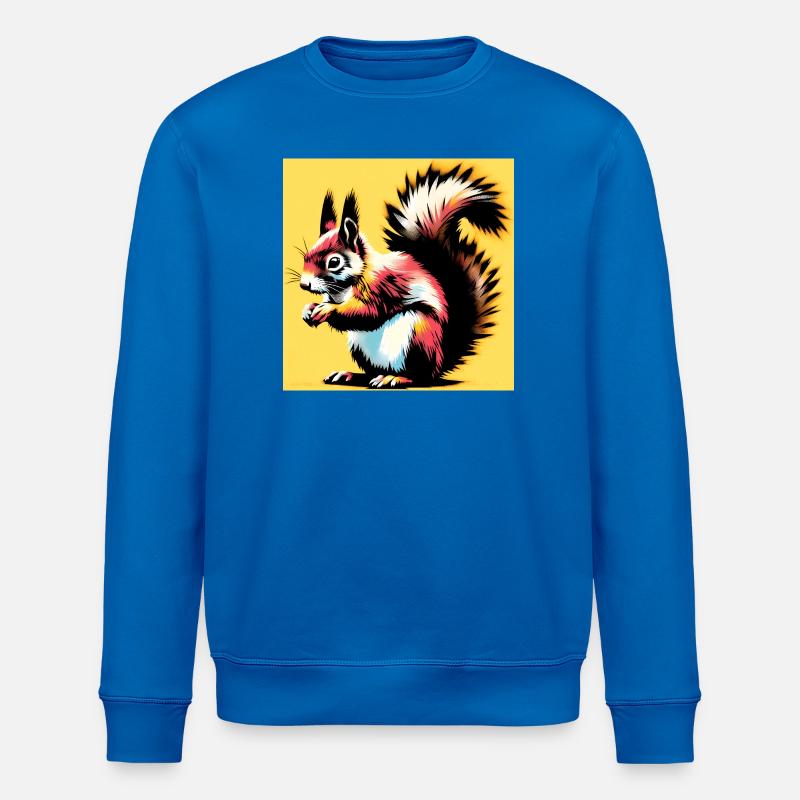 écureuil - Sweat bio ROLLER Stanley/Stella Unisexe - bleu roi