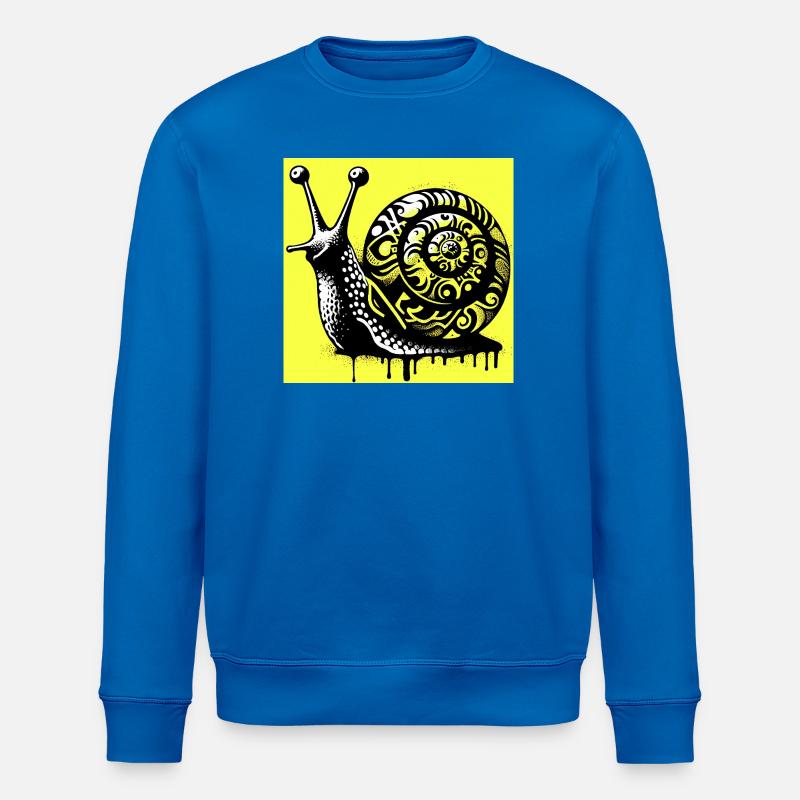Escargot - Sweat bio ROLLER Stanley/Stella Unisexe - bleu roi