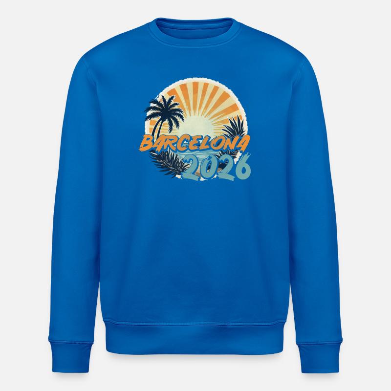 Barcelone 2026 - Sweat bio ROLLER Stanley/Stella Unisexe - bleu roi