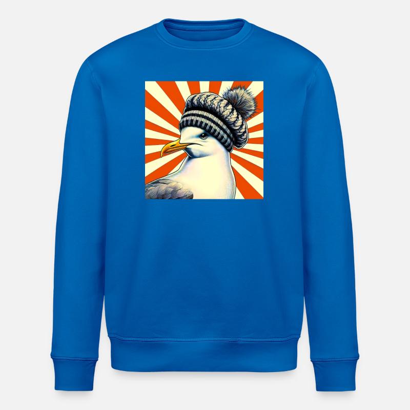 mouette - Sweat bio ROLLER Stanley/Stella Unisexe - bleu roi