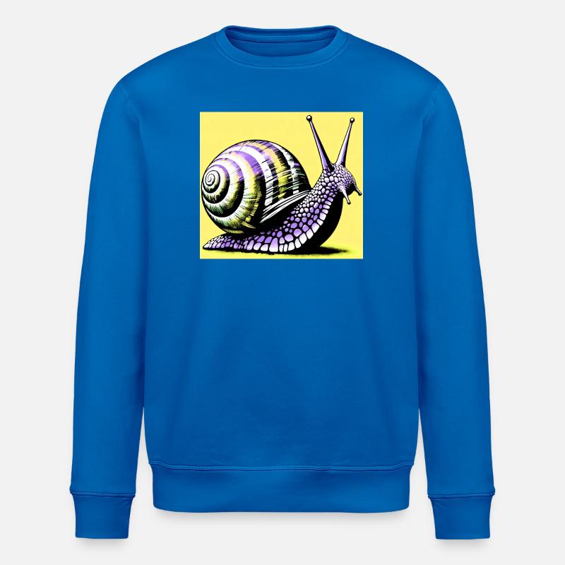 Escargot - Sweat bio ROLLER Stanley/Stella Unisexe - bleu roi