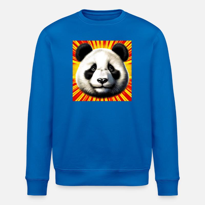 Panda - Stanley/Stella Unisex Bio-Sweatshirt ROLLER - Königsblau