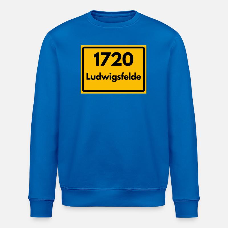 ANCIEN CODE POSTAL RÉTRO 1720 LUDWIGSFELDE - Sweat bio ROLLER Stanley/Stella Unisexe - bleu roi