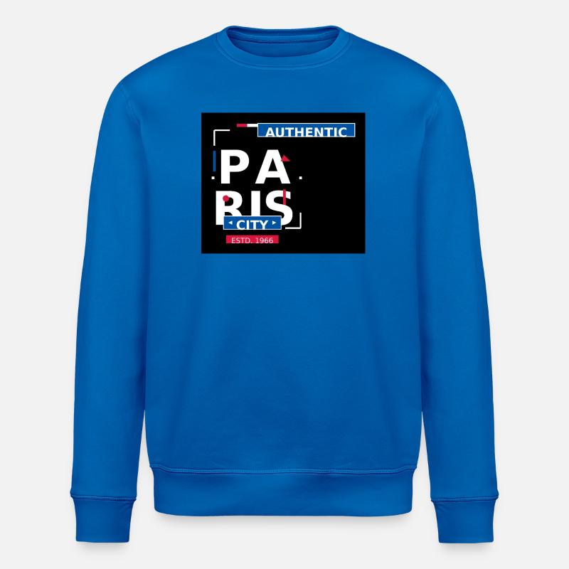 Authentische Stadt Paris 1966 - Stanley/Stella Unisex Bio-Sweatshirt ROLLER - Königsblau