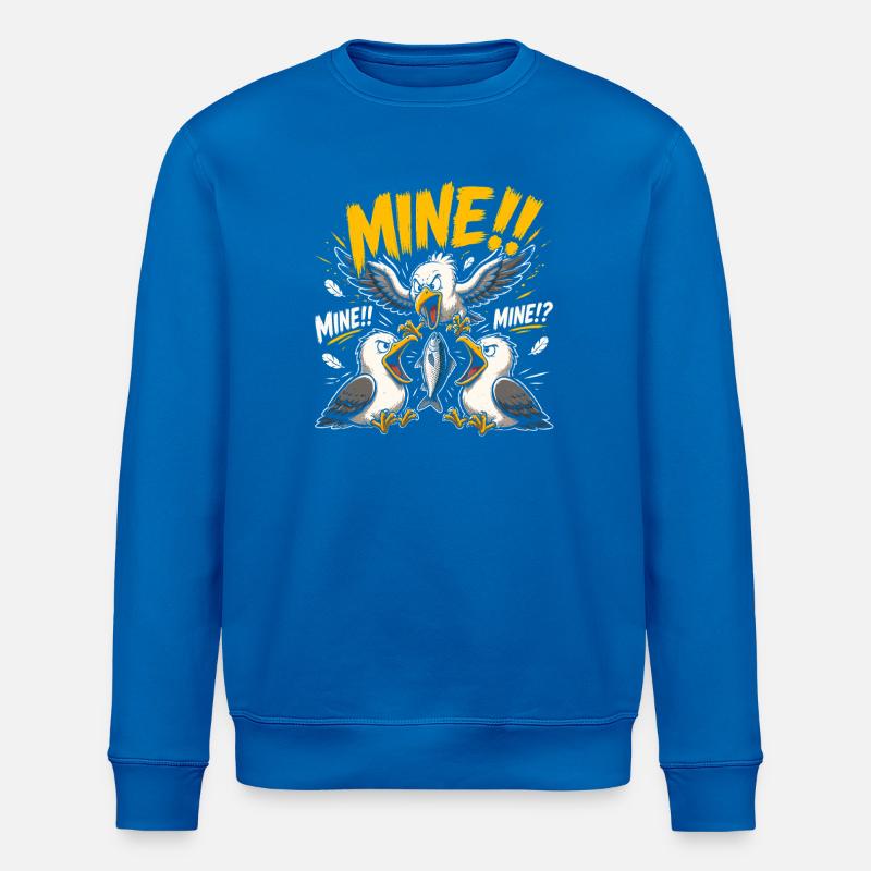 Möwenraub am Meer - Stanley/Stella Unisex Bio-Sweatshirt ROLLER - Königsblau