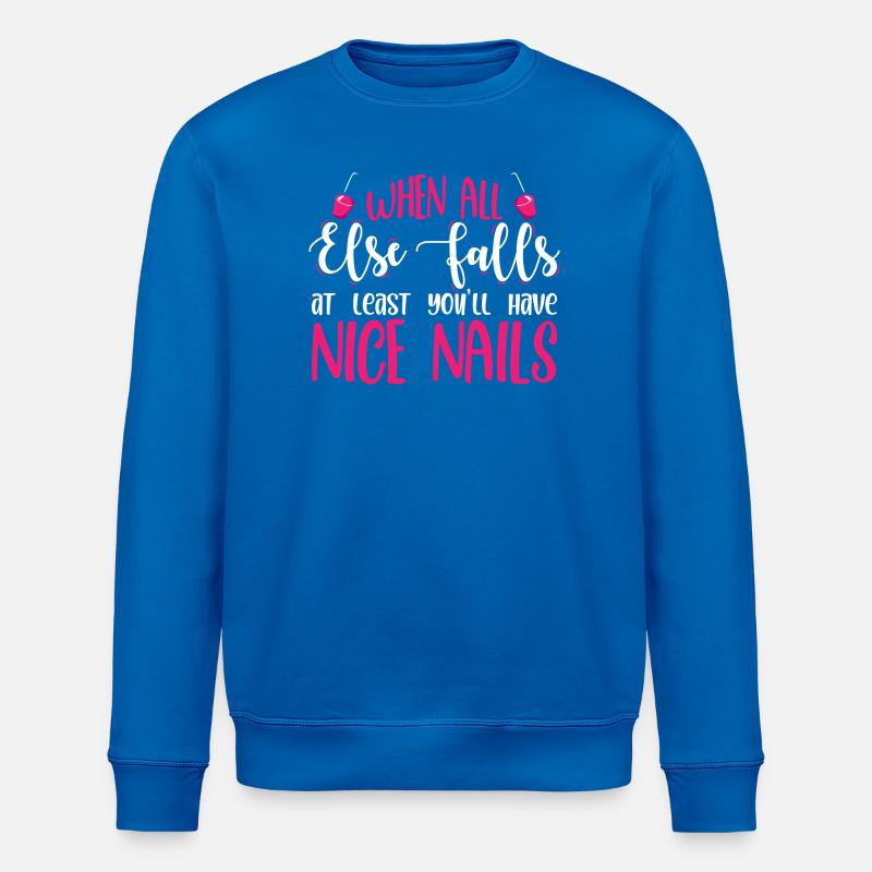 Nageldesigner Nageldesignerin Kosmetik Nagelstudio - Stanley/Stella Unisex Bio-Sweatshirt ROLLER - Königsblau