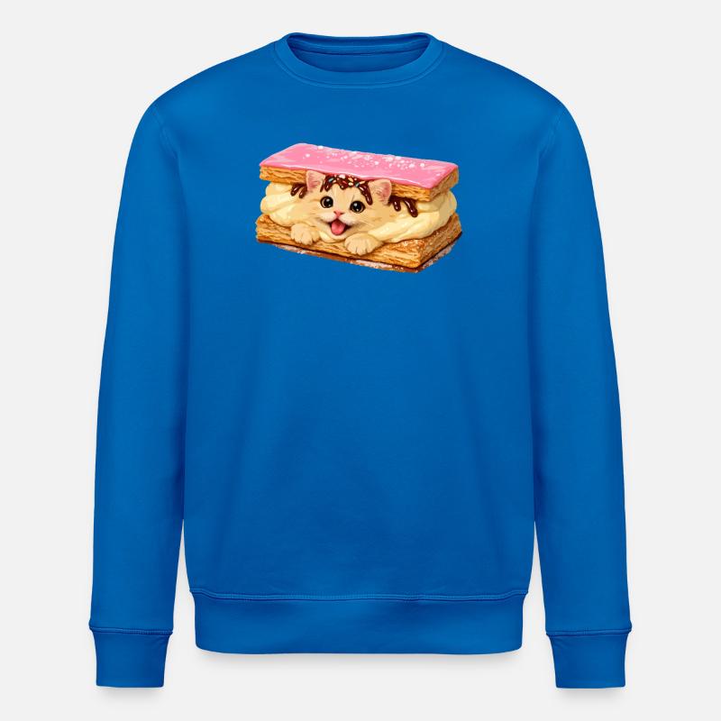 Katze in Tompouce - Stanley/Stella Unisex Bio-Sweatshirt ROLLER - Königsblau