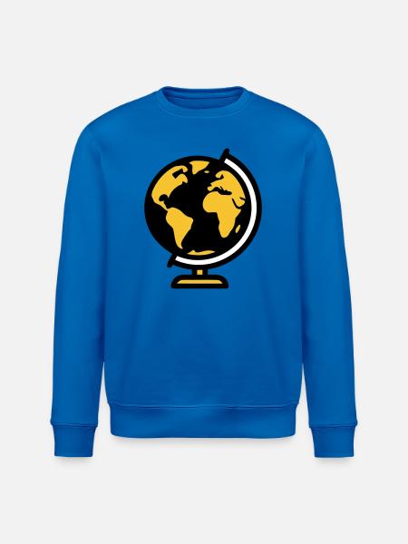 Globe Globe Earth School - Stanley/Stella ROLLER Unisex Organic Sweatshirt - royal blue