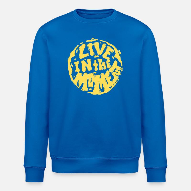 Lebe im Moment - Stanley/Stella Unisex Bio-Sweatshirt ROLLER - Königsblau