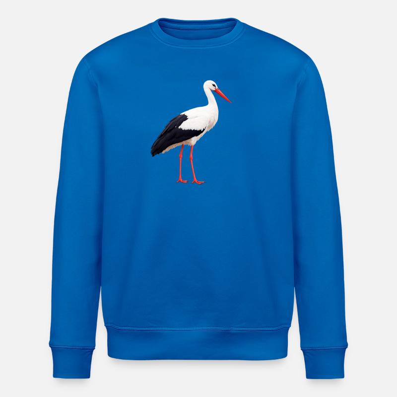 cigogne - Sweat bio ROLLER Stanley/Stella Unisexe - bleu roi