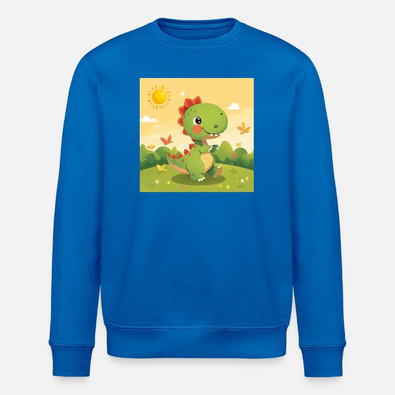 Kleiner Dino - Stanley/Stella Unisex Bio-Sweatshirt ROLLER - Königsblau