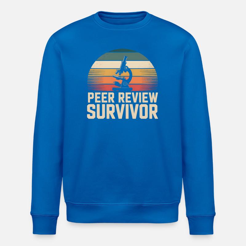 Peer Review Survived | Science Nerd - Stanley/Stella ROLLER Unisex Organic Sweatshirt - royal blue