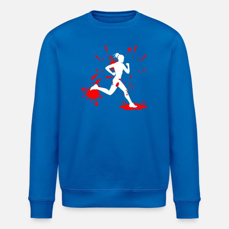 Mud Run Woman – Custom Splash Runner - Stanley/Stella Unisex Bio-Sweatshirt ROLLER - Königsblau