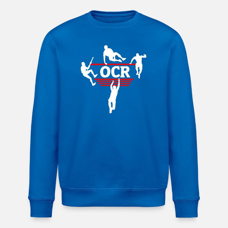 OCR Minimal – Clean Obstacle Design - Stanley/Stella ROLLER Unisex Organic Sweatshirt - royal blue