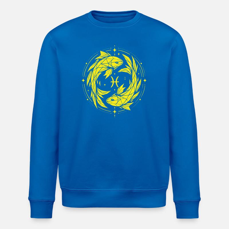 Fische Symbol – Sanft & Modern - Stanley/Stella Unisex Bio-Sweatshirt ROLLER - Königsblau