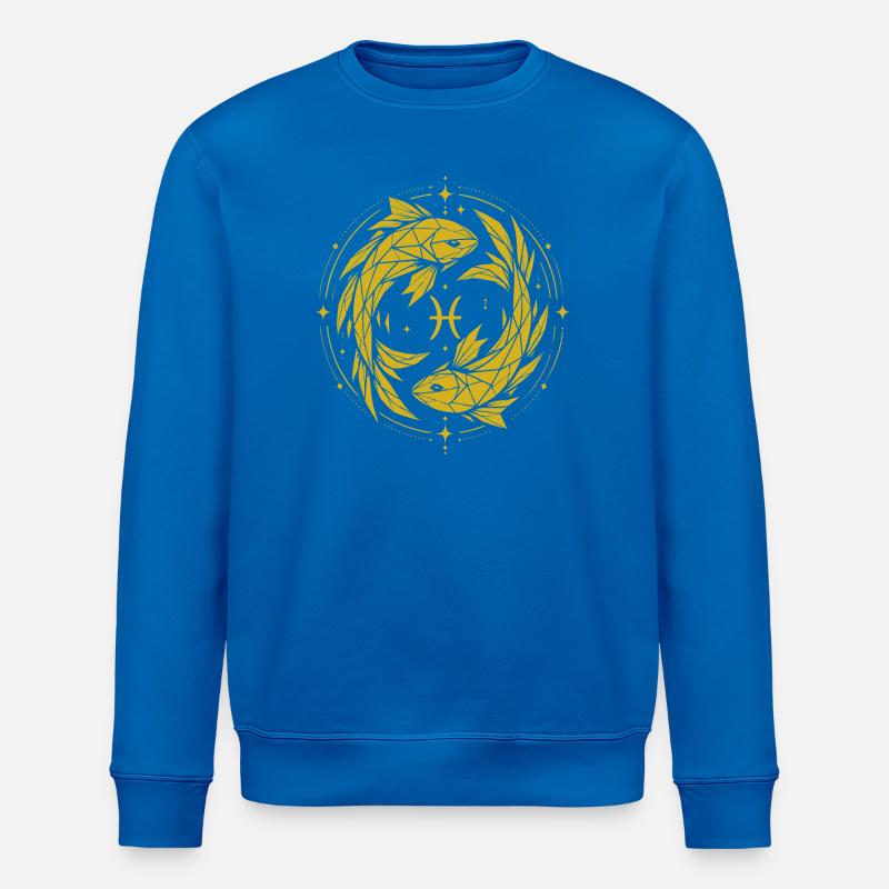 Fische Symbol – Sanft & Modern - Stanley/Stella Unisex Bio-Sweatshirt ROLLER - Königsblau