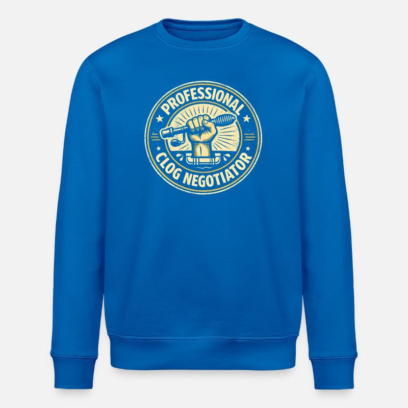 Constipation Professional | Pipe cleaning - Stanley/Stella ROLLER Unisex Organic Sweatshirt - royal blue