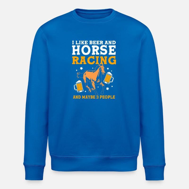Pferderennen Bier - Stanley/Stella Unisex Bio-Sweatshirt ROLLER - Königsblau