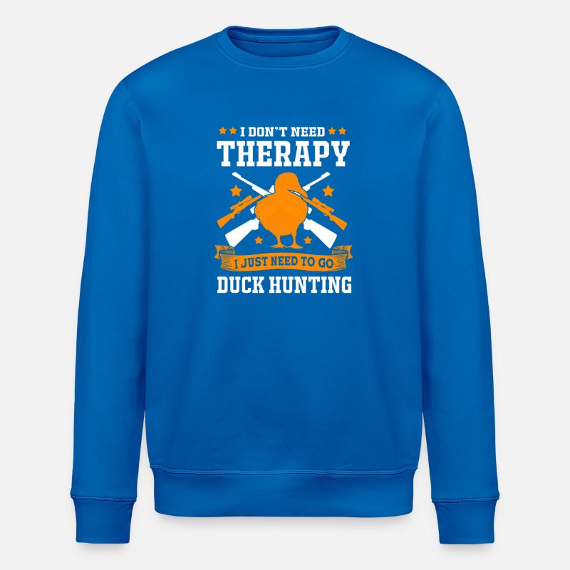 Duck Hunt Duck Hunting Hunter - Stanley/Stella ROLLER Unisex Organic Sweatshirt - royal blue