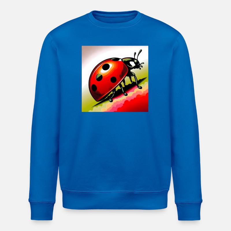 coccinelle - Sweat bio ROLLER Stanley/Stella Unisexe - bleu roi
