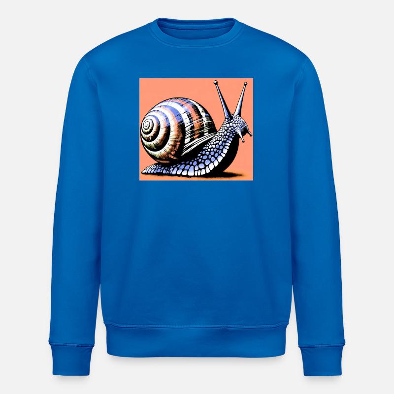 Escargot - Sweat bio ROLLER Stanley/Stella Unisexe - bleu roi