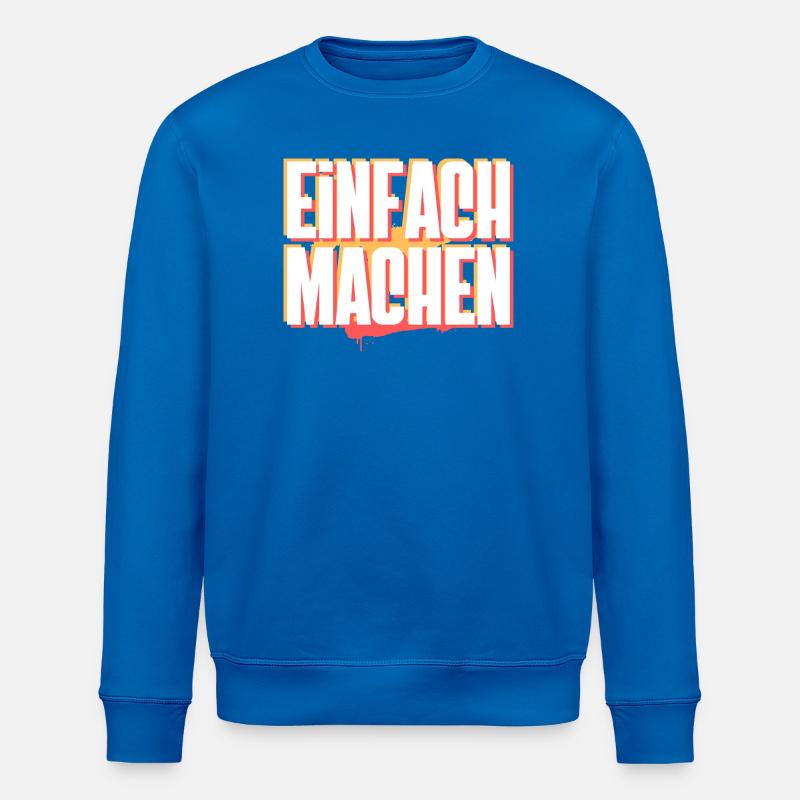 Fais-le - Sweat bio ROLLER Stanley/Stella Unisexe - bleu roi